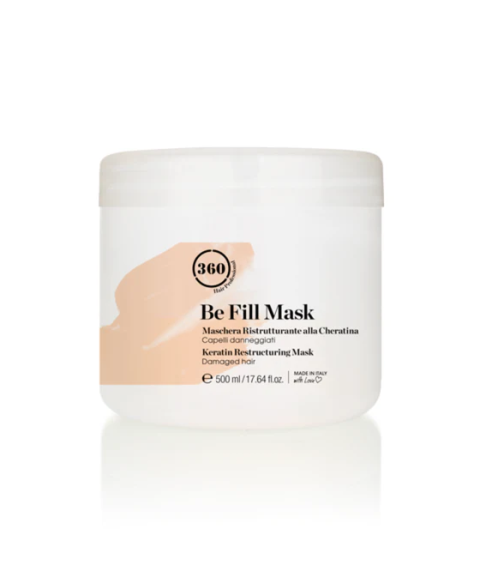 Odżywcza maska ​​do włosów suchych i zniszczonych z keratyną 360 Be Fill Damaged Hair Restructuring Mask