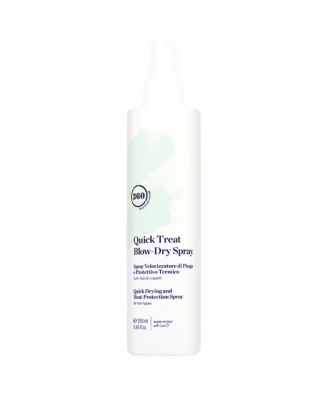 Termiczny spray ochronny do szybkiego suszenia włosów 360 Be Quick Treat Blow-Dry Spray 250 ml Termiczny spray ochronny do szybkiego suszenia włosów 360 Be Quick Treat Blow-Dry Spray 250 ml