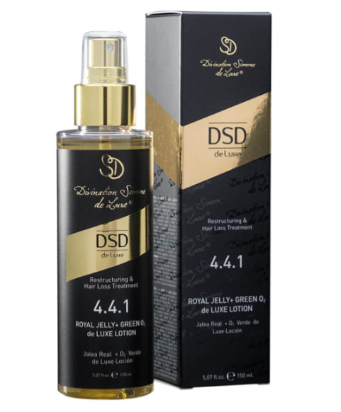 Lotion do włosów z mleczkiem pszczelim, keratyną i aktywnymi pochodnymi soi Dsd de Luxe 4.4.1 Royal Jelly + Green O2 de Luxe Lotion 150 ml