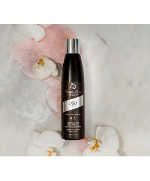 Szampon do włosów zniszczonych z żelazem i jedwabiem DSD De Luxe 5.1 Steel and Silk Treatment Shampoo Szampon do włosów zniszczonych z żelazem i jedwabiem DSD De Luxe 5.1 Steel and Silk Treatment Shampoo