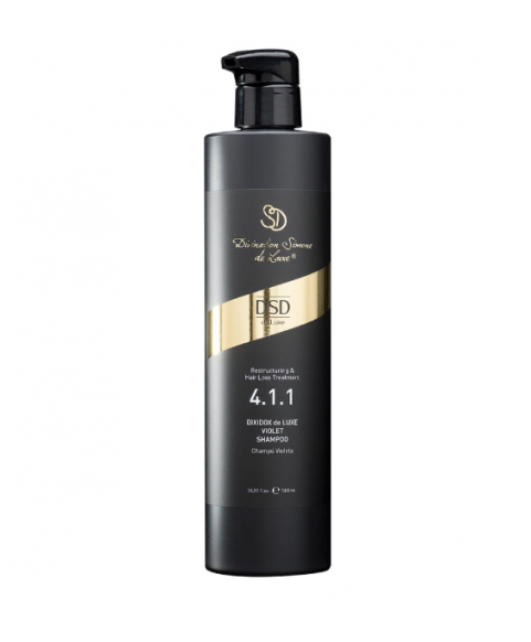 Szampon violet jest do włosów siwych, białych i blond DSD de Luxe 4.1.1 Violet Shampoo 500 ml Szampon violet jest do włosów siwych, białych i blond DSD de Luxe 4.1.1 Violet Shampoo 500 ml