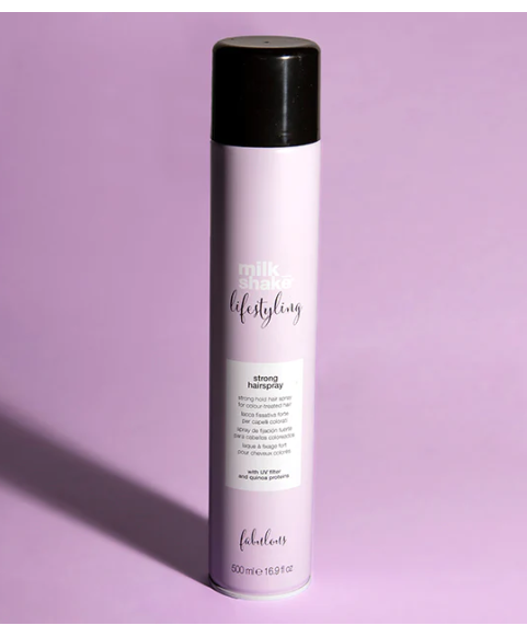 Mocno utrwalający lakier do włosów Milk Shake Lifestyling Strong 500 ml Mocno utrwalający lakier do włosów Milk Shake Lifestyling Strong 500 ml