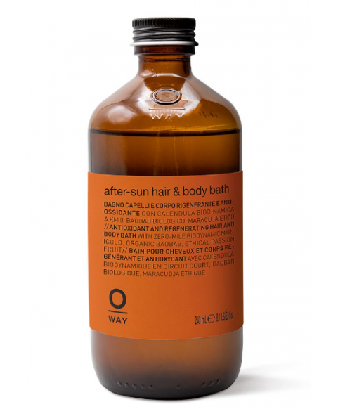 Antyoksydacyjna kąpiel, szampon do włosów i ciała po opalaniu OWay Sunway after-sun hair and body bath, 240 ml 