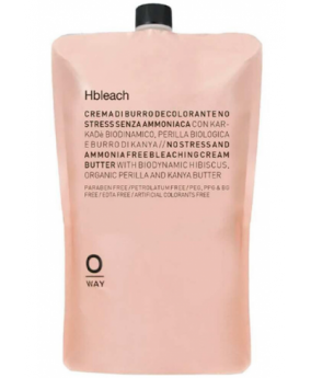 Dekoloryzujący krem-olejek do rozjaśniania włosów OWay Hbleach Cream Butter 500 ml Dekoloryzujący krem-olejek do rozjaśniania włosów OWay Hbleach Cream Butter 500 ml