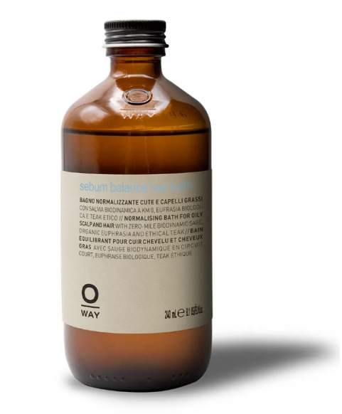 Kąpiel, szampon do przetłuszczającej się skóry głowy i włosów OWay Rebalancing sebum balance hair bath