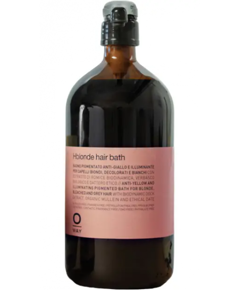 Rozświetlająca kąpiel, szampon do włosów blond OWay Hblonde hair bath, 950 ml Rozświetlająca kąpiel, szampon do włosów blond OWay Hblonde hair bath, 950 ml