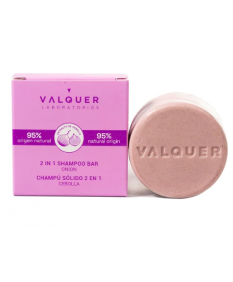 Szampon w postaci stałej odżywki z ekstraktem z cebuli Valquer 2 In 1 Shampoo Bar. Onion 70g Szampon w postaci stałej odżywki z ekstraktem z cebuli Valquer 2 In 1 Shampoo Bar. Onion 70g