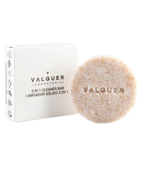 Żel do mycia twarzy 3 w 1 w postaci stałej Valquer 3 In 1 Cleaner Bar. With Natural Vegetable Exfoliant: Apricot Bone 50 g Żel do mycia twarzy 3 w 1 w postaci stałej Valquer 3 In 1 Cleaner Bar. With Natural Vegetable Exfoliant: Apricot Bone 50 g