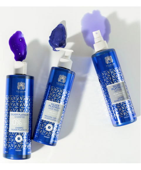 Lotion do włosów białych i jasnych Valquer Silver Platinum Lotion 300 ml Lotion do włosów białych i jasnych Valquer Silver Platinum Lotion 300 ml